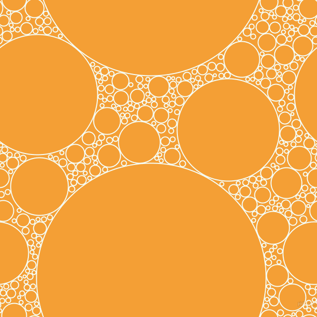 bubbles, circles, sponge, big, medium, small, 2 pixel line width, Mint Cream and Yellow Sea circles bubbles sponge soap seamless tileable