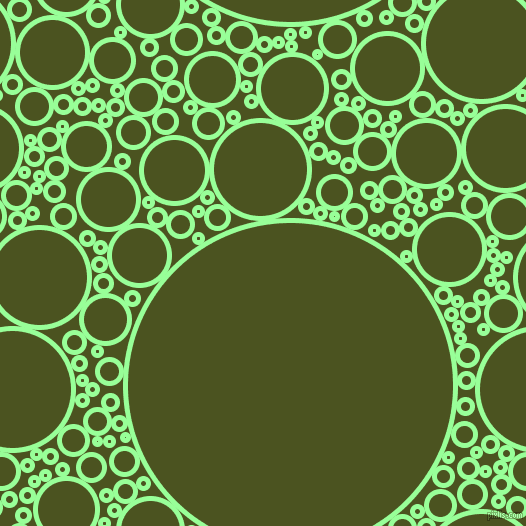 bubbles, circles, sponge, big, medium, small, 5 pixel line width, Mint Green and Army green circles bubbles sponge soap seamless tileable