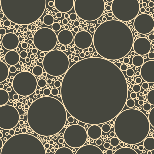 bubbles, circles, sponge, big, medium, small, 3 pixel line width, Moccasin and Heavy Metal circles bubbles sponge soap seamless tileable