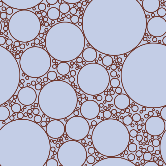 bubbles, circles, sponge, big, medium, small, 3 pixel line width, Mocha and Periwinkle circles bubbles sponge soap seamless tileable