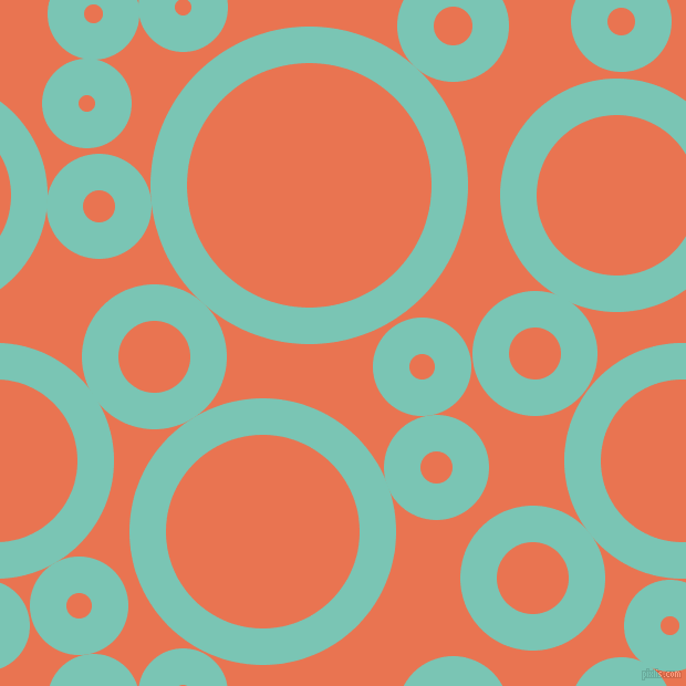 bubbles, circles, sponge, big, medium, small, 33 pixel line width, Monte Carlo and Burnt Sienna circles bubbles sponge soap seamless tileable