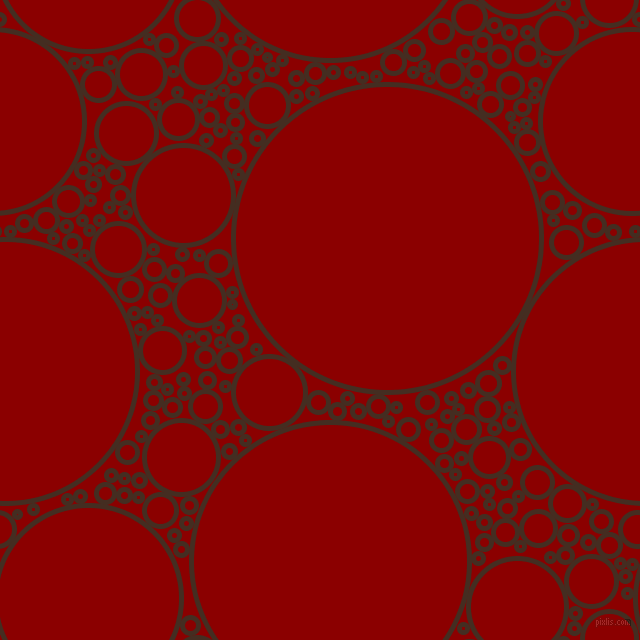 bubbles, circles, sponge, big, medium, small, 5 pixel line width, Morocco Brown and Dark Red circles bubbles sponge soap seamless tileable