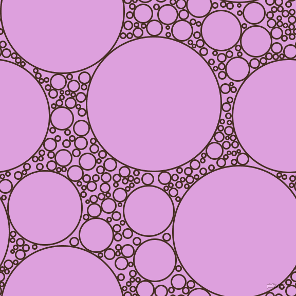 bubbles, circles, sponge, big, medium, small, 3 pixel line width, Morocco Brown and Plum circles bubbles sponge soap seamless tileable