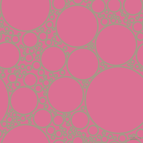 bubbles, circles, sponge, big, medium, small, 5 pixel line width, Napa and Pale Violet Red circles bubbles sponge soap seamless tileable