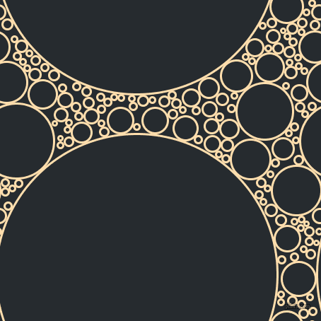 bubbles, circles, sponge, big, medium, small, 3 pixel line width, Navajo White and Blue Charcoal circles bubbles sponge soap seamless tileable