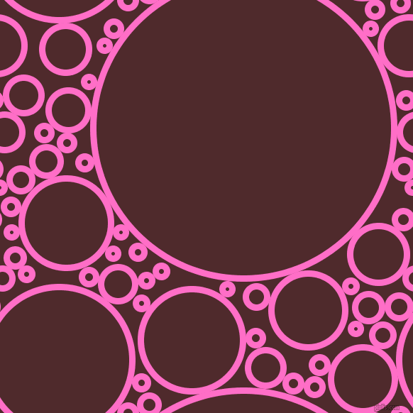 bubbles, circles, sponge, big, medium, small, 9 pixel line width, Neon Pink and Heath circles bubbles sponge soap seamless tileable
