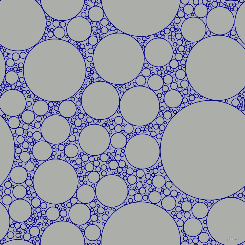 bubbles, circles, sponge, big, medium, small, 2 pixel line width, New Midnight Blue and Silver Chalice circles bubbles sponge soap seamless tileable