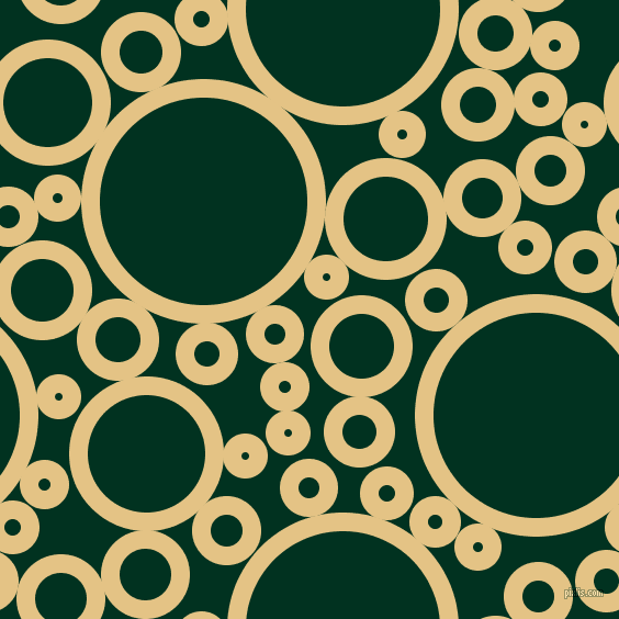 bubbles, circles, sponge, big, medium, small, 17 pixel line width, New Orleans and Dark Green circles bubbles sponge soap seamless tileable