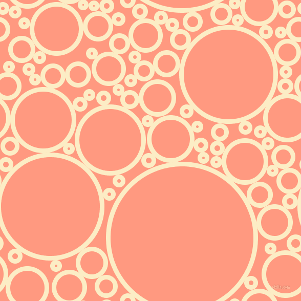 bubbles, circles, sponge, big, medium, small, 9 pixel line width, Oasis and Vivid Tangerine circles bubbles sponge soap seamless tileable