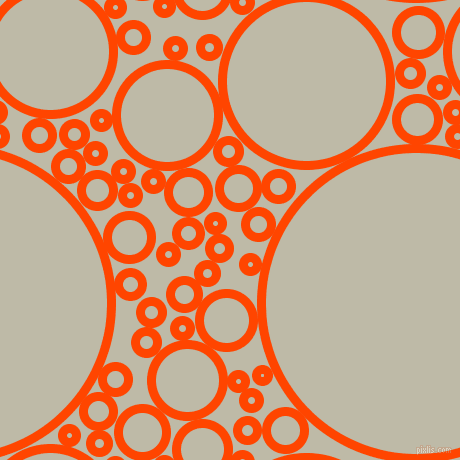 bubbles, circles, sponge, big, medium, small, 9 pixel line width, Orange Red and Ash circles bubbles sponge soap seamless tileable