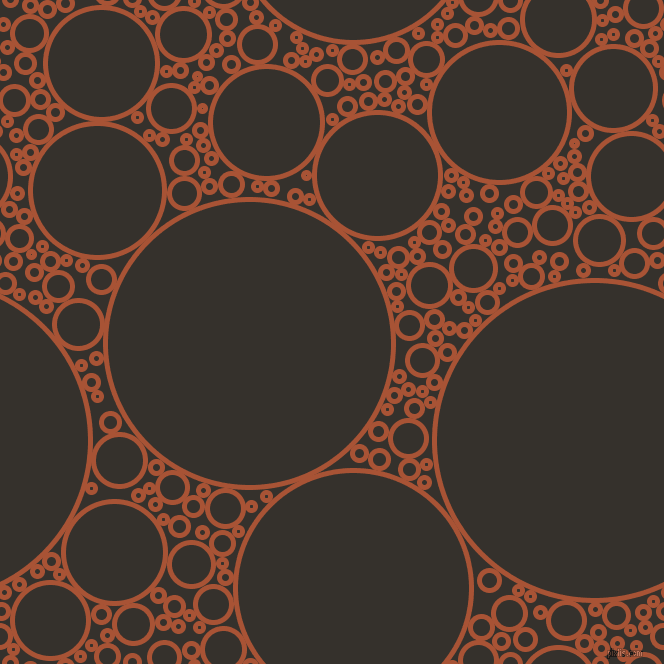 bubbles, circles, sponge, big, medium, small, 5 pixel line width, Orange Roughy and Acadia circles bubbles sponge soap seamless tileable