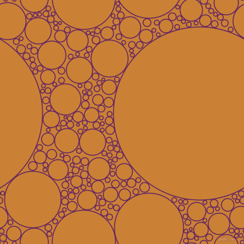 bubbles, circles, sponge, big, medium, small, 2 pixel line width, Palatinate Purple and Golden Bell circles bubbles sponge soap seamless tileable