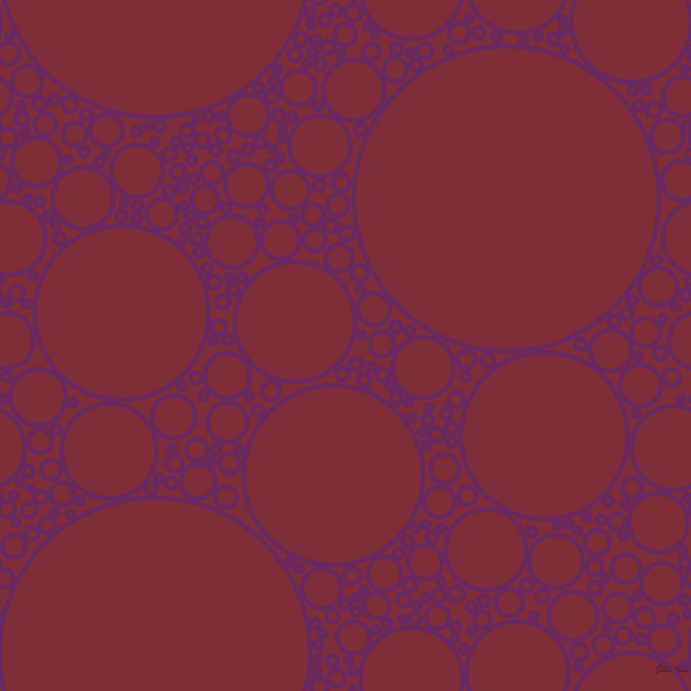 bubbles, circles, sponge, big, medium, small, 5 pixel line width, Palatinate Purple and Paprika circles bubbles sponge soap seamless tileable