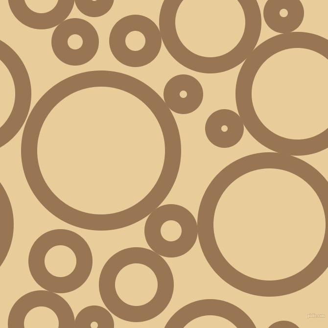 bubbles, circles, sponge, big, medium, small, 33 pixel line width, Pale Brown and Chamois circles bubbles sponge soap seamless tileable