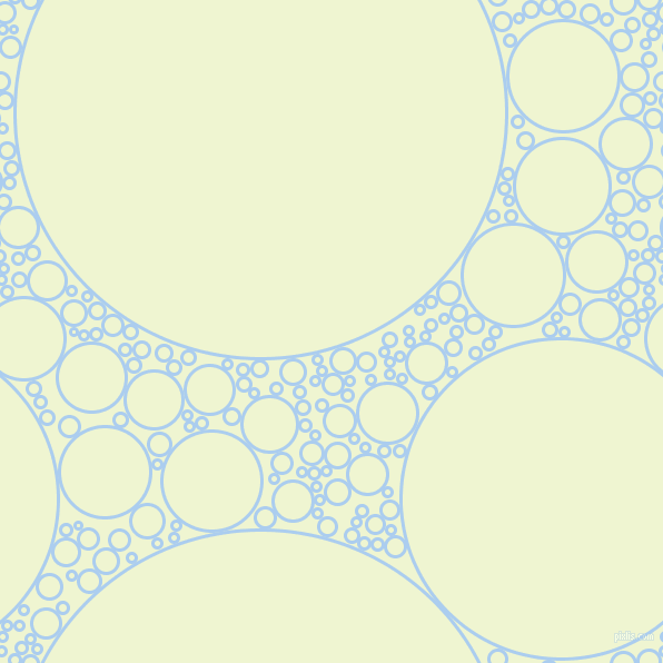 bubbles, circles, sponge, big, medium, small, 3 pixel line width, Pale Cornflower Blue and Rice Flower circles bubbles sponge soap seamless tileable