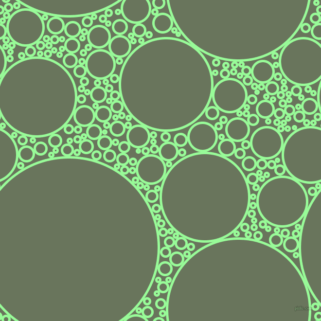 bubbles, circles, sponge, big, medium, small, 5 pixel line width, Pale Green and Willow Grove circles bubbles sponge soap seamless tileable