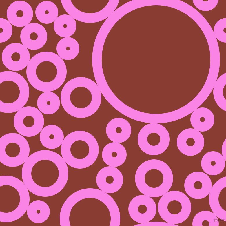 bubbles, circles, sponge, big, medium, small, 33 pixel line width, Pale Magenta and Prairie Sand circles bubbles sponge soap seamless tileable