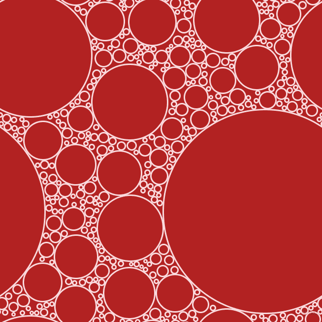 bubbles, circles, sponge, big, medium, small, 3 pixel line width, Pale Pink and Fire Brick circles bubbles sponge soap seamless tileable