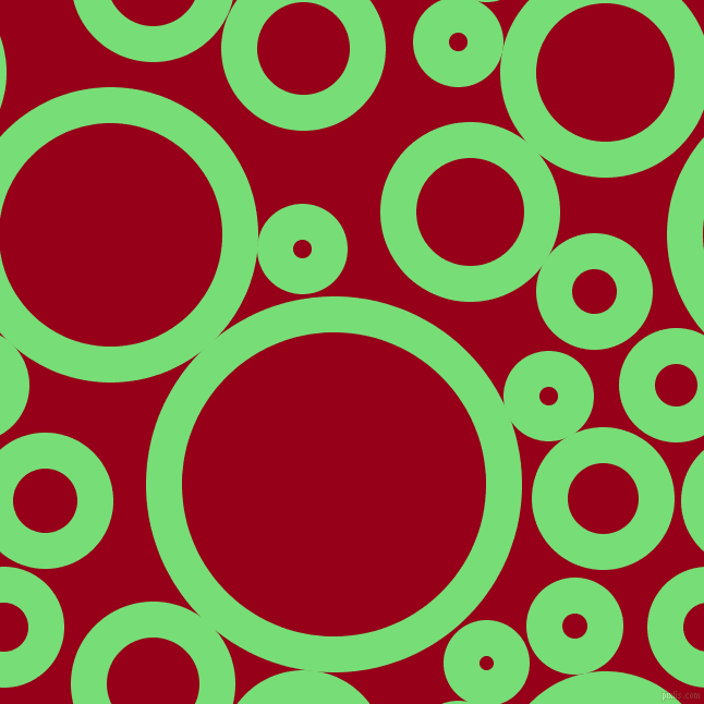 bubbles, circles, sponge, big, medium, small, 33 pixel line width, Pastel Green and Carmine circles bubbles sponge soap seamless tileable