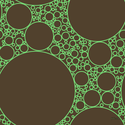 bubbles, circles, sponge, big, medium, small, 3 pixel line width, Pastel Green and Deep Bronze circles bubbles sponge soap seamless tileable
