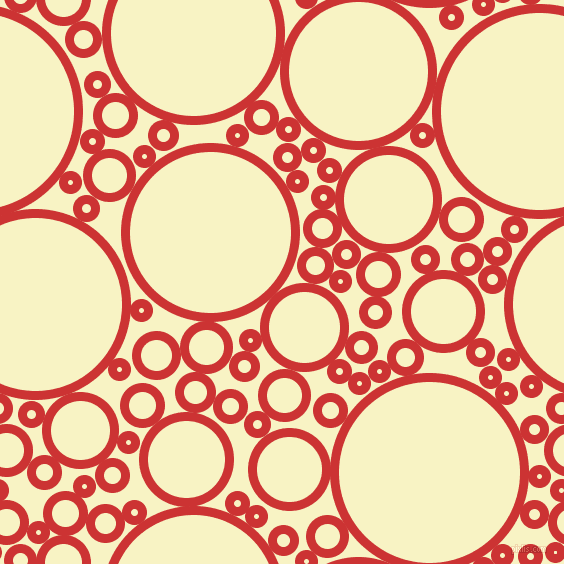 bubbles, circles, sponge, big, medium, small, 9 pixel line width, Persian Red and Corn Field circles bubbles sponge soap seamless tileable
