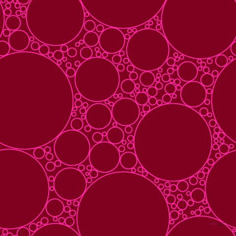 bubbles, circles, sponge, big, medium, small, 2 pixel line width, Persian Rose and Burgundy circles bubbles sponge soap seamless tileable