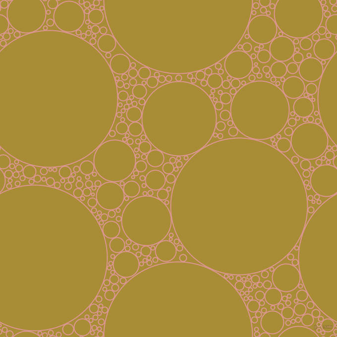 bubbles, circles, sponge, big, medium, small, 2 pixel line width, Petite Orchid and Reef Gold circles bubbles sponge soap seamless tileable