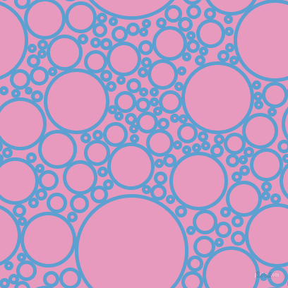 bubbles, circles, sponge, big, medium, small, 5 pixel line width, Picton Blue and Shocking circles bubbles sponge soap seamless tileable