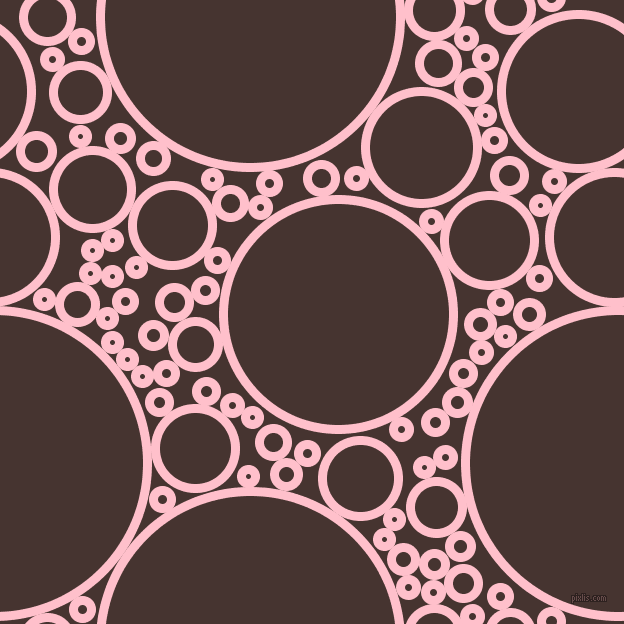 bubbles, circles, sponge, big, medium, small, 9 pixel line width, Pink and Cedar circles bubbles sponge soap seamless tileable