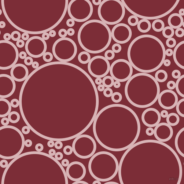 bubbles, circles, sponge, big, medium, small, 9 pixel line width, Pink Flare and Paprika circles bubbles sponge soap seamless tileable