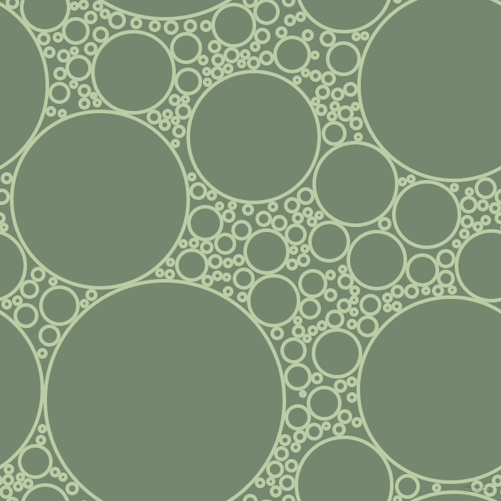 bubbles, circles, sponge, big, medium, small, 5 pixel line width, Pixie Green and Xanadu circles bubbles sponge soap seamless tileable
