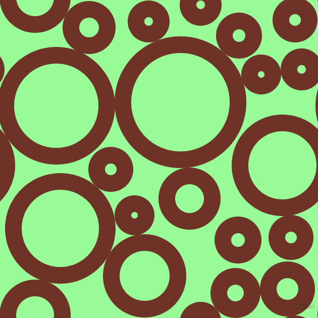 bubbles, circles, sponge, big, medium, small, 33 pixel line width, Pueblo and Pale Green circles bubbles sponge soap seamless tileable