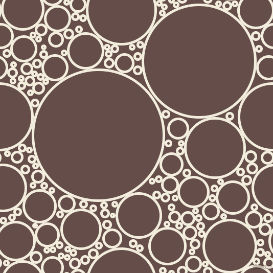 bubbles, circles, sponge, big, medium, small, 5 pixel line width, Quarter Pearl Lusta and Congo Brown circles bubbles sponge soap seamless tileable