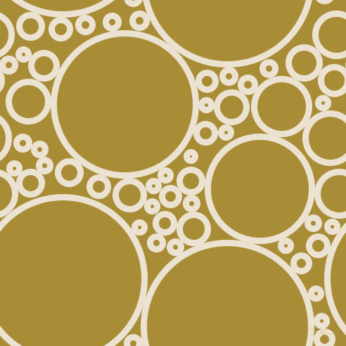 bubbles, circles, sponge, big, medium, small, 9 pixel line width, Quarter Spanish White and Reef Gold circles bubbles sponge soap seamless tileable