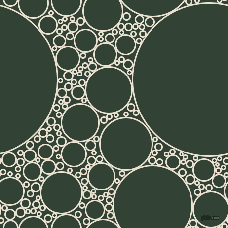 bubbles, circles, sponge, big, medium, small, 3 pixel line width, Quarter Spanish White and Timber Green circles bubbles sponge soap seamless tileable