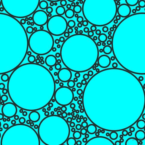 bubbles, circles, sponge, big, medium, small, 5 pixel line width, Racing Green and Aqua circles bubbles sponge soap seamless tileable