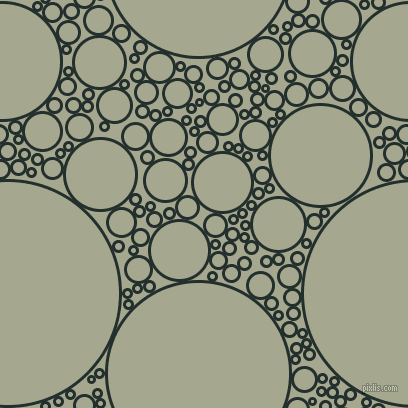 bubbles, circles, sponge, big, medium, small, 3 pixel line width, Racing Green and Bud circles bubbles sponge soap seamless tileable