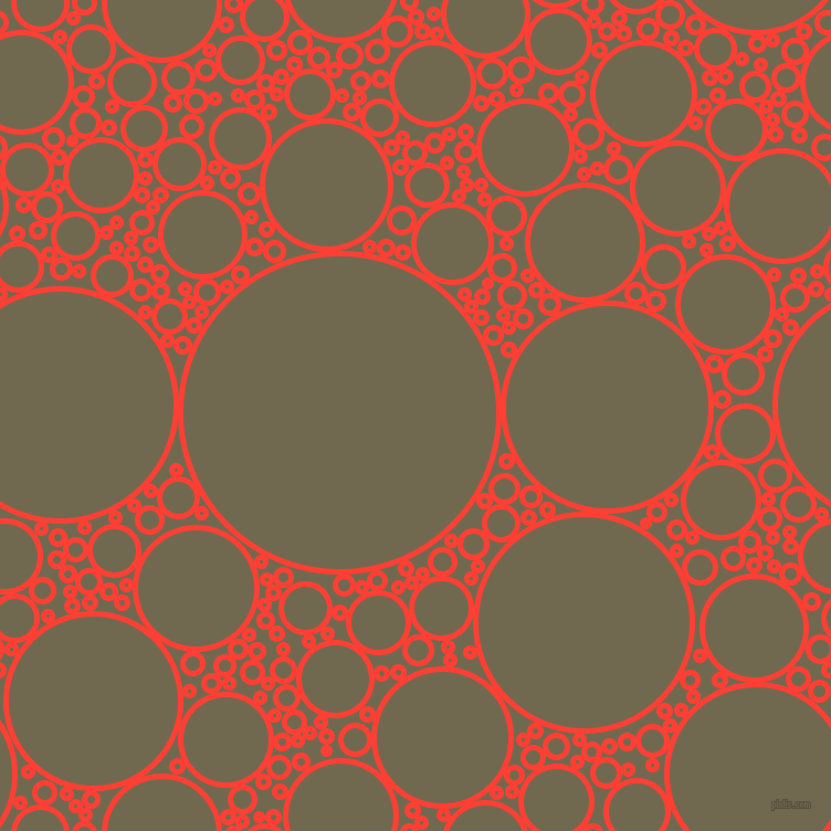 bubbles, circles, sponge, big, medium, small, 5 pixel line width, Red Orange and Crocodile circles bubbles sponge soap seamless tileable