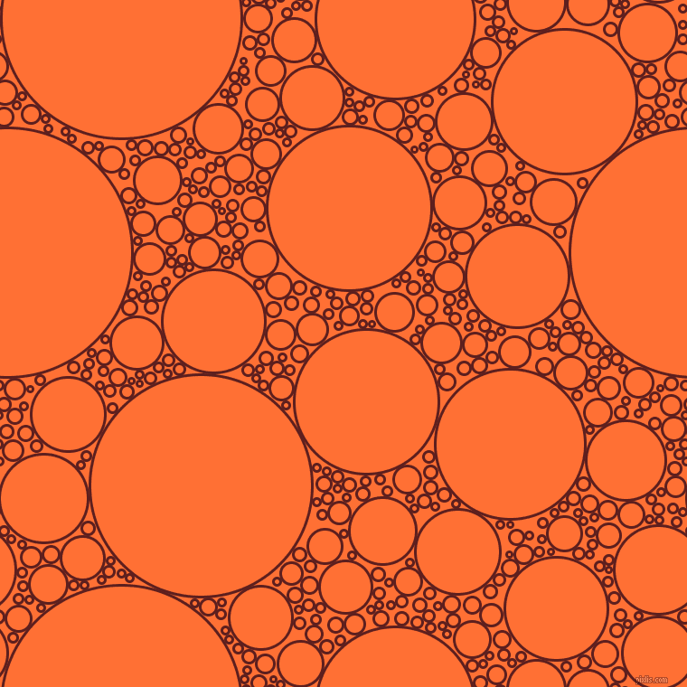 bubbles, circles, sponge, big, medium, small, 3 pixel line width, Red Oxide and Burnt Orange circles bubbles sponge soap seamless tileable