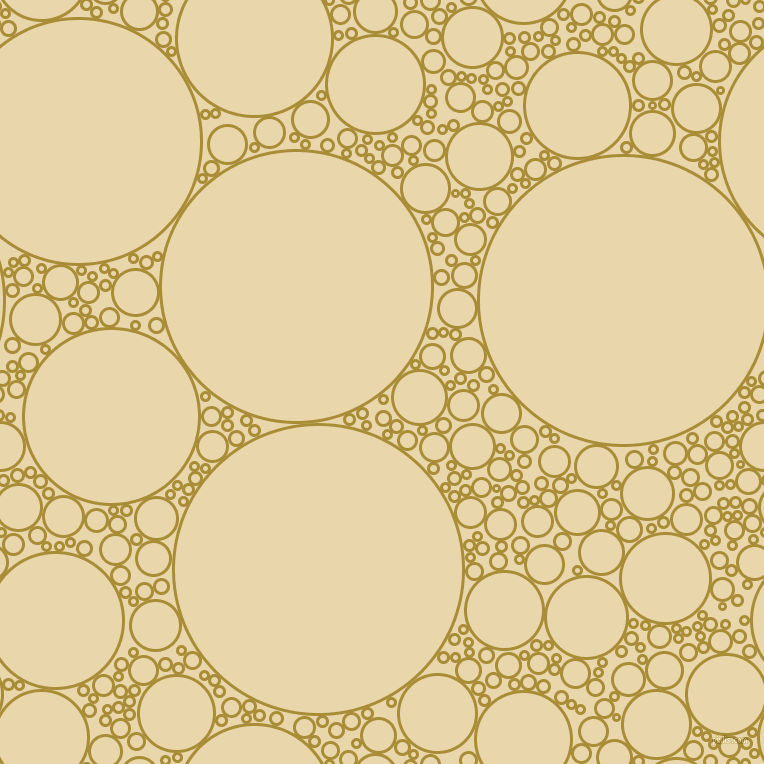 bubbles, circles, sponge, big, medium, small, 3 pixel line width, Reef Gold and Beeswax circles bubbles sponge soap seamless tileable