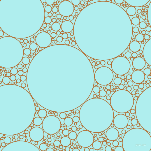 bubbles, circles, sponge, big, medium, small, 2 pixel line width, Reno Sand and Pale Turquoise circles bubbles sponge soap seamless tileable