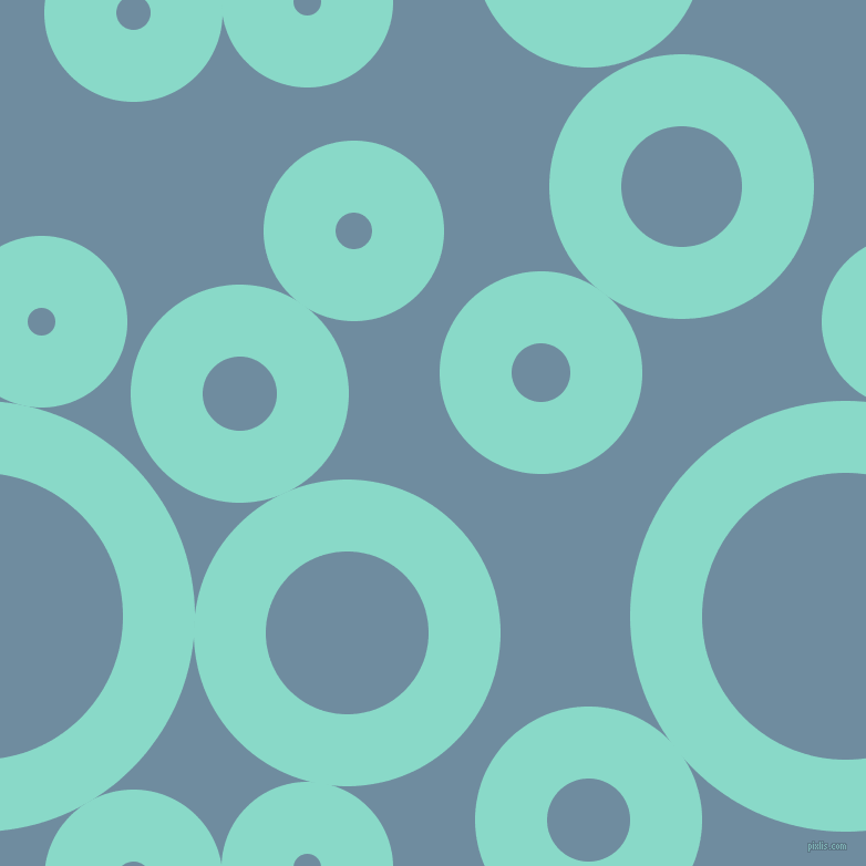 bubbles, circles, sponge, big, medium, small, 65 pixel line width, Riptide and Bermuda Grey circles bubbles sponge soap seamless tileable