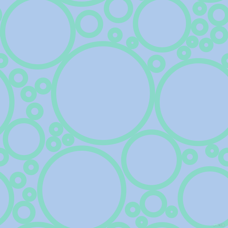 bubbles, circles, sponge, big, medium, small, 17 pixel line width, Riptide and Tropical Blue circles bubbles sponge soap seamless tileable