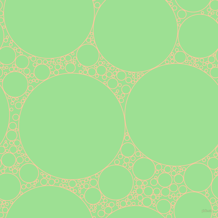 bubbles, circles, sponge, big, medium, small, 2 pixel line width, Romantic and Granny Smith Apple circles bubbles sponge soap seamless tileable