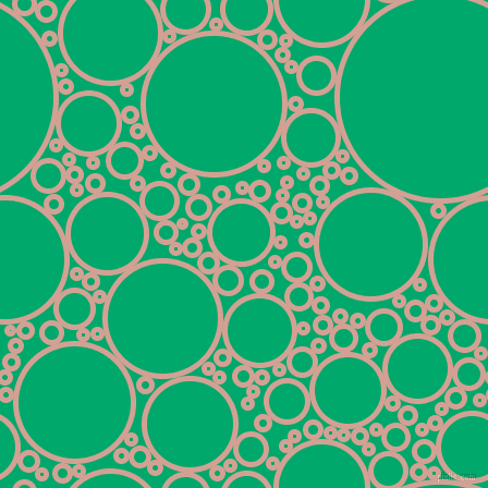 bubbles, circles, sponge, big, medium, small, 5 pixel line width, Rose and Jade circles bubbles sponge soap seamless tileable