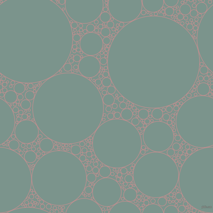 bubbles, circles, sponge, big, medium, small, 2 pixel line width, Rosy Brown and Granny Smith circles bubbles sponge soap seamless tileable