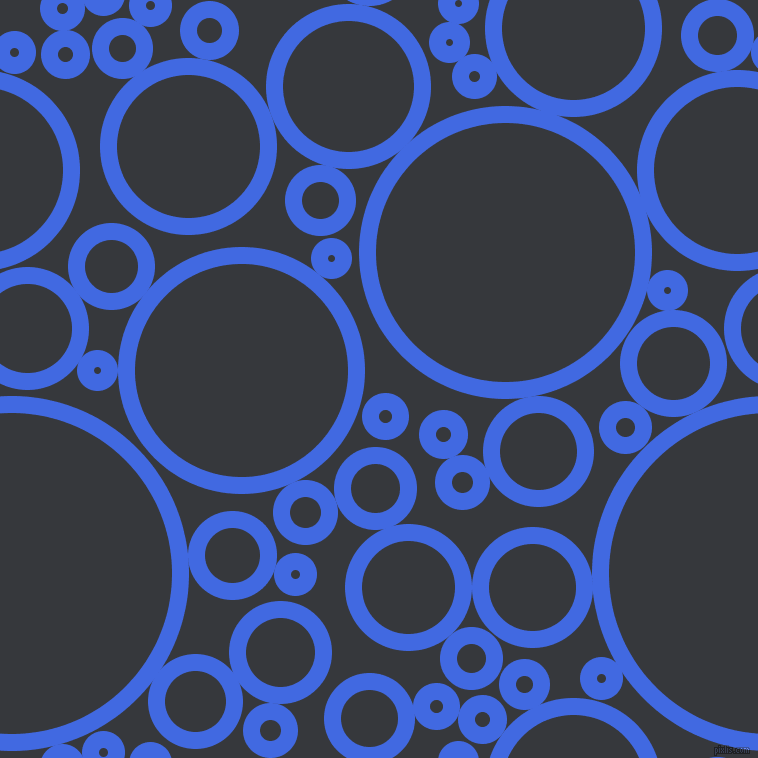 bubbles, circles, sponge, big, medium, small, 17 pixel line width, Royal Blue and Vulcan circles bubbles sponge soap seamless tileable