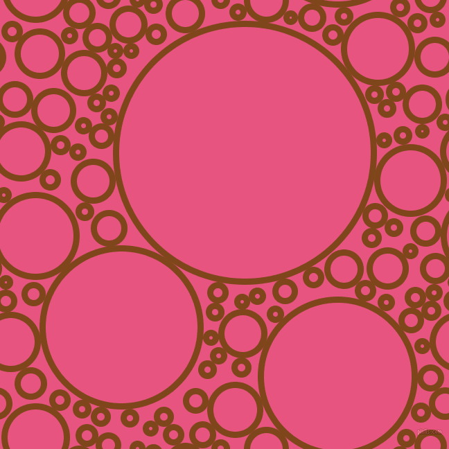 bubbles, circles, sponge, big, medium, small, 9 pixel line width, Russet and Dark Pink circles bubbles sponge soap seamless tileable