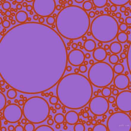 bubbles, circles, sponge, big, medium, small, 5 pixel line width, Rust and Amethyst circles bubbles sponge soap seamless tileable