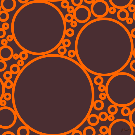 bubbles, circles, sponge, big, medium, small, 9 pixel line width, Safety Orange and Cab Sav circles bubbles sponge soap seamless tileable
